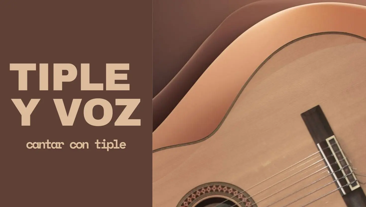 Portada de tiple y voz